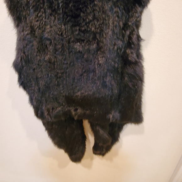 June Black Rabbit Vest*NEW - Picture 3 of 5